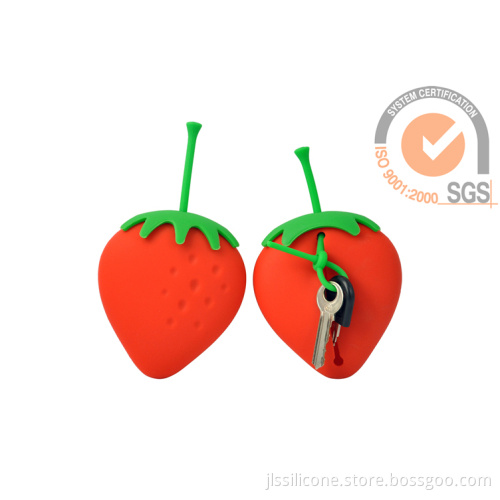 Fashion Silicone Key Case Strawberry Style 